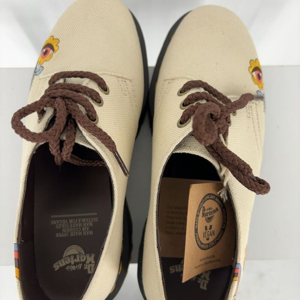 Dr. Martens Canvas Embroidered Platform Oxfords - Picture 5 of 7